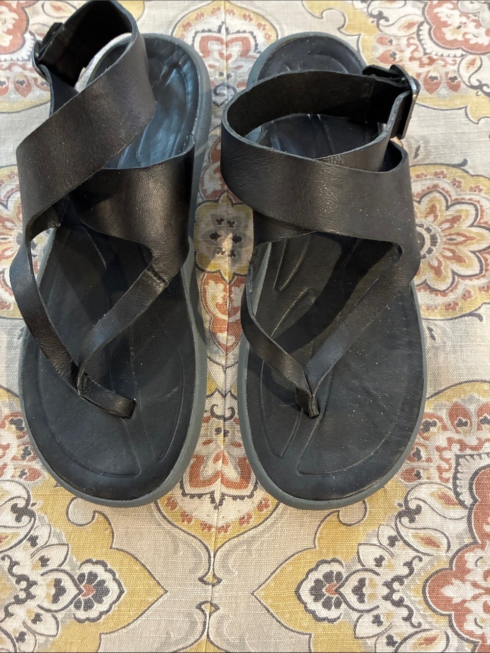 Columbia Black Strappy Sandals